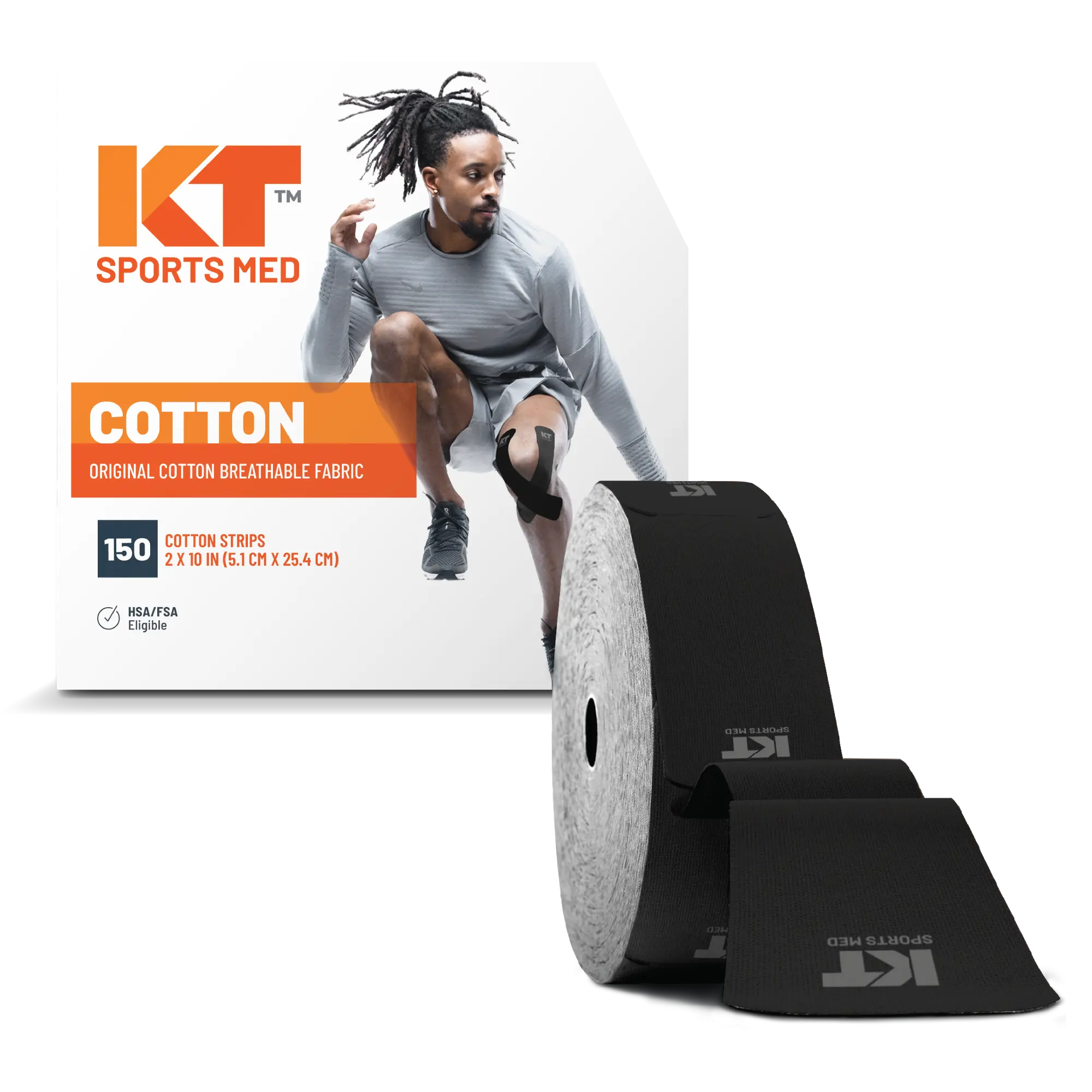 KT Tape Original Cotton 150 Strip 10" Precut - Image 4